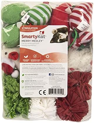 SmartyKat (16 Set Bundle) Birthday Bash Variety Pack Catnip Cat Toys - Multi Color, Set of 16