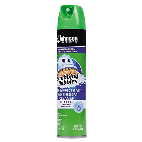 Scrubbing Bubbles 313358 Multi Surface Bathroom Cleaner, Clean Fresh Scent, 25 Oz Aerosol Can, 12/carton