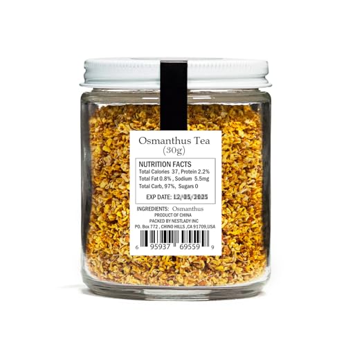 NESTLADY Osmanthus Flower Tea, Dried Golden Osmanthus, 30g
