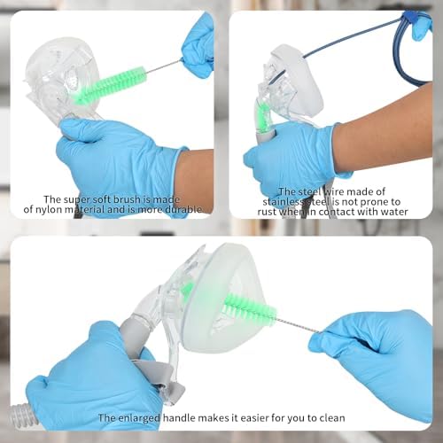 CPAP Cleaner Kit - Dedicated Basin & Flexible Tube Brush | CPAP cleaning kit: dedicated basin, long brush, drying hook