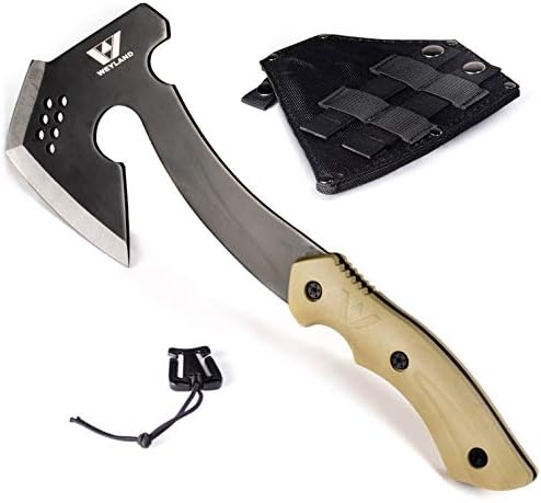 WEYLAND Bushcraft Hatchet - Full Tang Camping Axe with MOLLE Sheath
