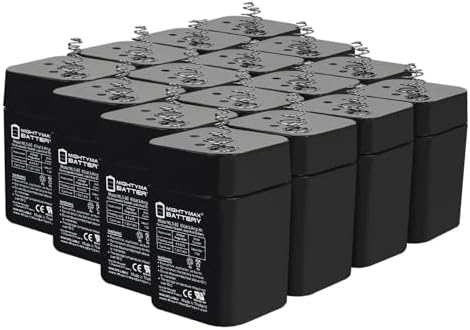 ML5-6S -6 Volt 5 AH, Spring S2 Terminal, Rechargeable SLA AGM Battery