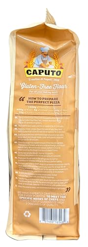 Antimo Caputo Gluten Free Pizza Flour 2.2lb - All Natural Multi Purpose Flour & Starch Blend for Baking Pizza, Bread, & Pasta