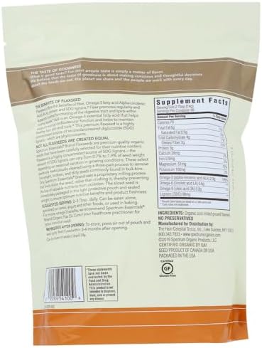 Spectrum Organic Ground Flaxseed, 24 Oz Bag