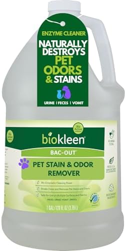 Biokleen Bac-Out Pet Stain Remover - Enzymatic, Natural, Plant-Based Destroys Stains & Odors, Safe for Surfaces & Fabrics