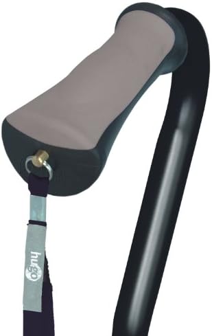 Hugo Mobility Adjustable Quad Walking Cane for Everyday Use, Ebony | Adjustable Quad Cane Offers Stable Base for Confident, Everyday Walking Support and Independence at Home
