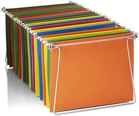 Officemate Hanging File Frame, Letter Size (Fits 24″–27″), Adjustable Heavy-Duty Steel File Drawer Organizer for Desks, Cabinets & Shelves (91964)