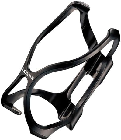 LEZYNE Flow Cage Bike Water Bottle Cage | Composite Matrix Construction, X-Grip Design, Secure Fit, Easy Access, Black Finish (1-BC-FL-V104)