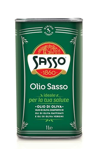 Sasso : "Olio Di Oliva" Olive Oil 1 Liter (33.8 Fl.oz.) [ Italian Import ] Y