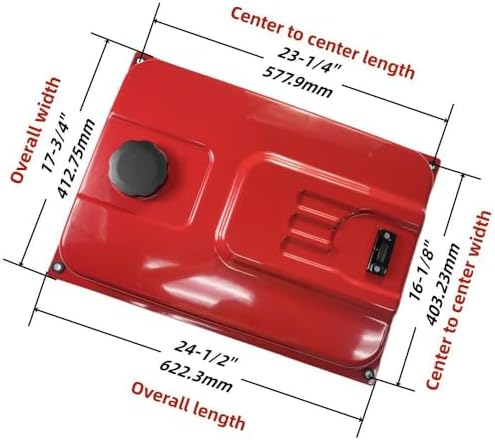 Heavy-Duty 30L Fuel Tank (G.W.15 lbs) with Bottom Vent for Predator Non-Inverter Generator 420cc – Fits 5000/6500W, 7000/8750W
