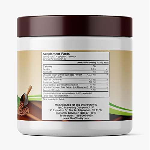 Coco Complete Immune System Boost - Superfood Chocolate Powder, 30 Servings | Energy Support, Sugar Free, Real Cocoa Powder, Green Tea Extract
