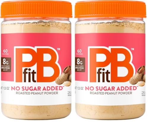 PBfit No Sugar Added Peanut Butter Powder 13 Oz, 8g Protein