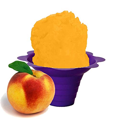 Hypothermias Shaved Ice and Snow Cone Syrup Unsweetened Flavor Concentrate - 4 Fl Oz - Makes 1 Gallon of Ready to Use Syrup - Peach - Must Add
