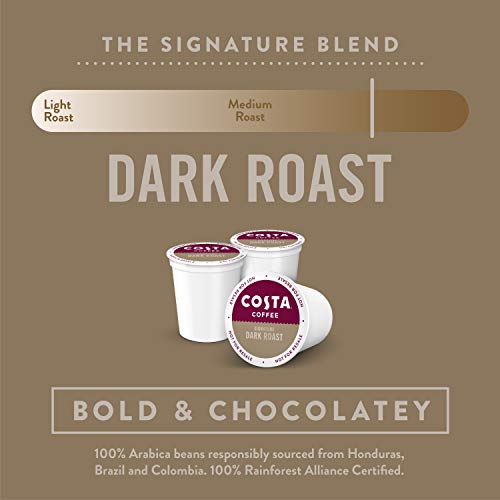 Costa Coffee Pods Medium Roast, Signature Blend, 10 Count