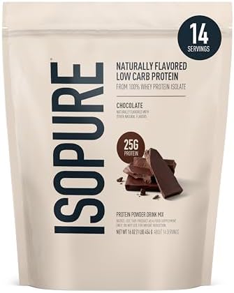 Isopure Low Carb 100% Pure Whey Isolate Protein Powder, Lactose Free, Gluten Free, with Vitamins, Vanilla, 25g Protein Per Serving, 3 Lbs, 43 Servings (Packaging May Vary) | 25g Protein Per Serving, 100% Whey Protein Isolate, Lactose Free, Gluten Free, w…