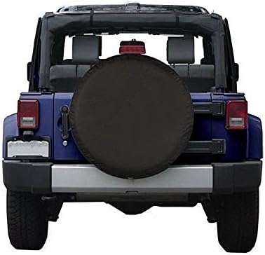 Spare Tire Cover Fit for Your SUV, Jeep, RV, Trailer, Truck, Waterproof Dust-Proof PVC Leather Tire Covers (15 inch for Diameter 27.56” - 29.53”)