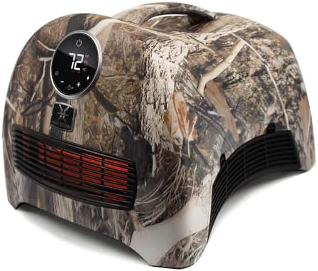 Heat Storm Mojave Indoor Ultra Lightweight Portable Infrared Space Heater - 1500 Watts - Built in Thermostat & Overheat Sensor - Remote Control