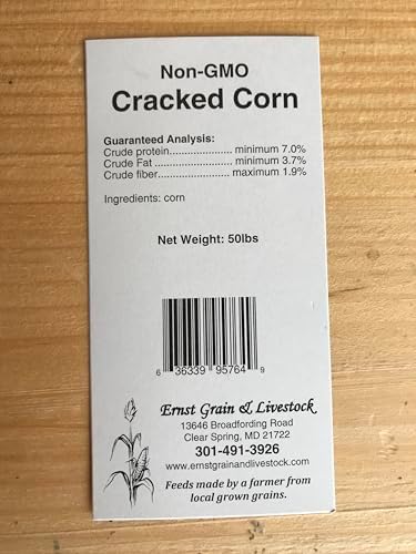 Ernst Grain & Livestock Cracked Corn, Non-GMO – Perfect Feed for Ducks, Squirrels, Chickens, Ducks, Deer, Rabbits, Geese, and More! (46 lb)