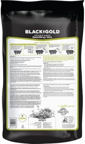 Black Gold Seedling Soil - Starter Soil for Planting Seeds - 16 Qt. - Modern