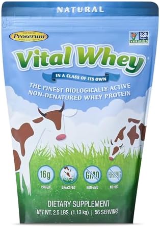Vanilla Grass-Fed Whey Protein Powder, Immune Vitality, Recovery, 600g | 15g protein & 3.5g BCAAs per scoop | Just 5 clean ingredients | Monk fruit sweetened | Tested for heavy metals & purity