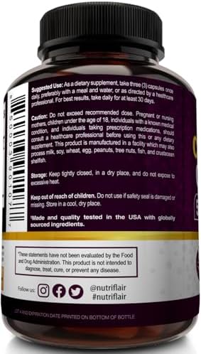 NutriFlair Multi Collagen Peptides 2250mg, 90 Capsules - Type I, II, III, V