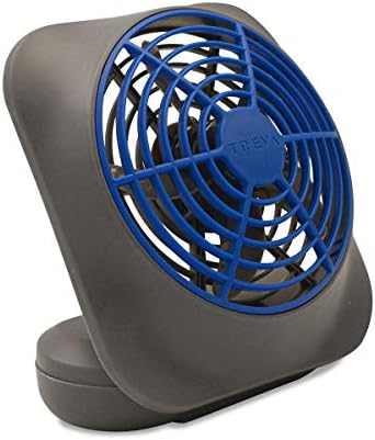 O2COOL Treva 5 in Portable Battery Powered Desk Fan 2-Speed Dark Blue | Yes