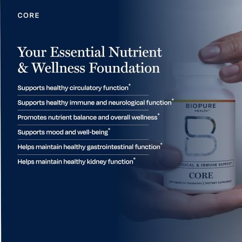 BioPure Core Capsules – Nutrient-Dense Formula with Essential Vitamins, Minerals & Bioavailable Nutrients for Cellular Health