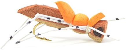 The Fly Fishing Place Grasshopper Dry Flies - 4 Best Hopper Patterns (1 Dozen)