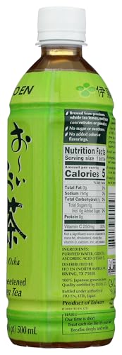 Ito En, Tea Green Japanese Oi Ocha Unsweetened, 16.9 Fl Oz