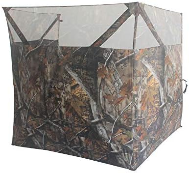 THUNDERBAY Pop Up 3 Sided Ground Blind for Deer Duck Turkey Hunting, Portable Quick Setup Lightweight 3 Panels Deer Hunting Blind