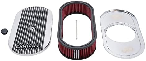 Edelbrock 4273 Elite Series Oval Air Cleaner for Single 4-Barrel Carburetor