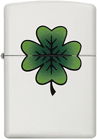 Zippo Clover Design Pocket Lighter, High Polish Chrome, One Size (ZO24699)