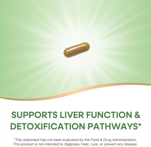 Nature's Way Milk Thistle Capsules, Supports Liver Function*, Vegan, 60 ct | Supports Liver Function & Liver Detox Pathways*, 175 mg Milk Thistle Seed Extract Standardized to 80% Silymarin per Serving