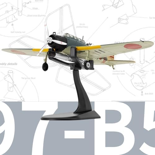 Lose Fun Park 1:72 Military Model Plane Type 97 Kate Alloy Fighter Plane Model,Model Airplane for Collection and Gift