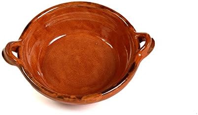 Mexican Clay Mini Unlidded Cazuela, 12 Ounces