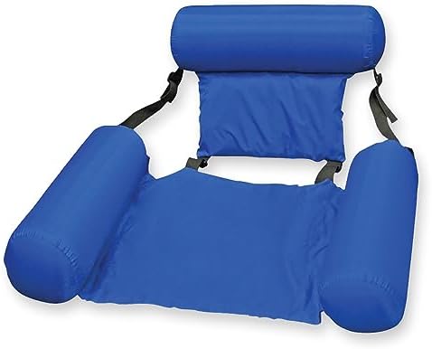 Poolmaster Water Chair Inflatable Swimming Pool Float Lounge, Blue