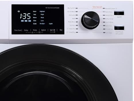 23.4 in. 2.7 cu. ft. White All in One Ventless and Washer Dryer Combo