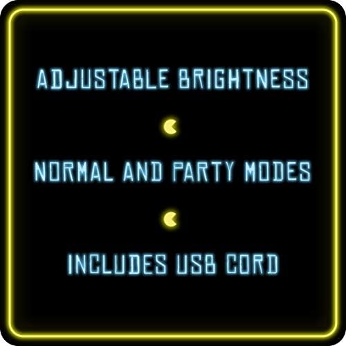 Pac-Man Ghost Light with Color Phasing Modes, Colors Change to Music