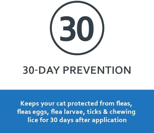 Sentry Fiproguard Flea & Tick Cats 1.5 lbs+, Fipronil, 6-Month | Ideal for Cats & Kittens 1.5 lbs+, Kills Fleas, Ticks & Chewing Lice for 30 Days