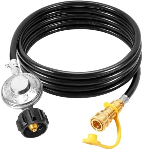 GasSaf 12ft Propane Regulator with Hose