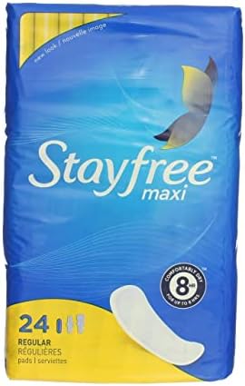 STAYFREE Super Maxi Pads, Size 2, 24 ea (Pack of 3)