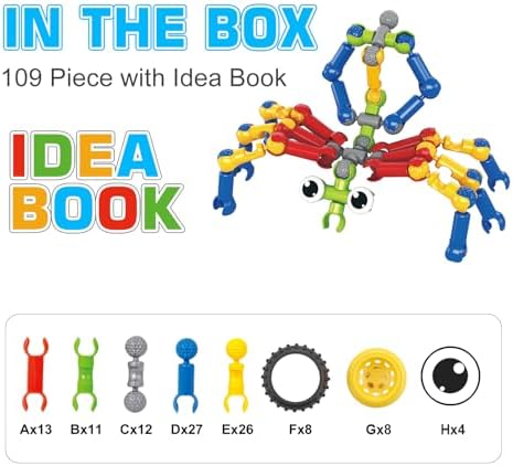 Huaker STEM Building Toys for 3 4 5 6 7 8 Year Old Boys Girls Birthday Gift