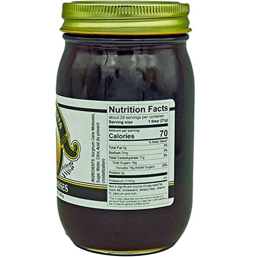 Amish Sorghum Molasses - Two - 22 Oz Jars
