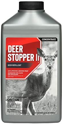 Deer Stopper II Garden Animal Repellent - Safe & Effective, All Natural Food Grade Ingredients, Repels Deer Elk, and Moose, Easy to Use