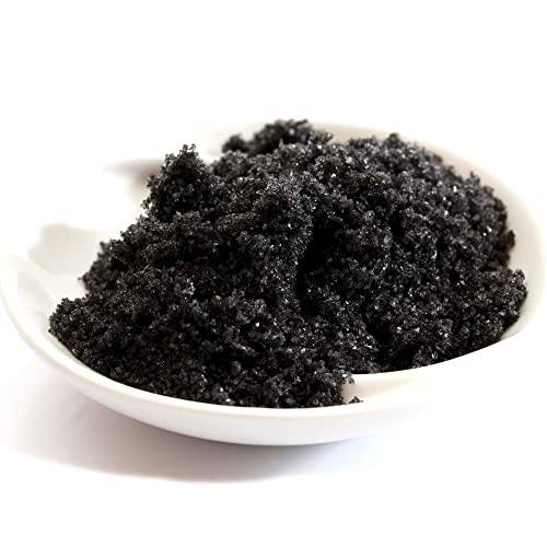 The Spice Lab Real Hawaiian Black Lava Salt, Fine, 1 lb | OU Kosher Gluten-Free Non-GMO Gourmet Salt - Authentic Hawaiian Black Salt - Halloween Margarita Salt