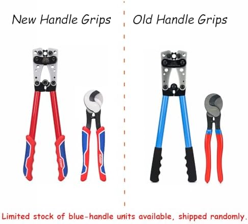 iCrimp Battery Cable Lug Crimping Tool for 8, 6, 4, 2, 1, 1/0 AWG Heavy Duty Wire Lugs, Battery Terminal, Copper Lugs with Wire Shear Cutter