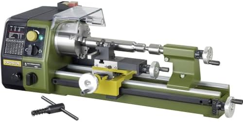 Proxxon Precision Lathe PD250/E, High-Quality Lathe for Steel, Brass and Aluminium Machining, Max. 250 mm Workpiece Length, Item No. 24002