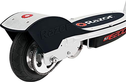 Razor E200 Electric Scooter for Kids Ages 13+ - 8" Pneumatic Tires, 200-Watt Motor, Up to 12 mph and 40 min of Ride Time, for Riders up to 154 lbs