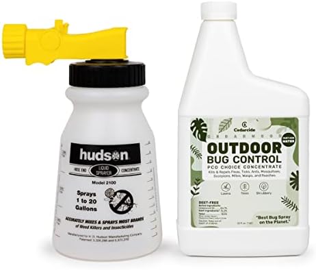 Cedarcide PCO Choice Outdoor Cedar Oil Concentrate Quart Bottle with Sprayer | Cedarwood