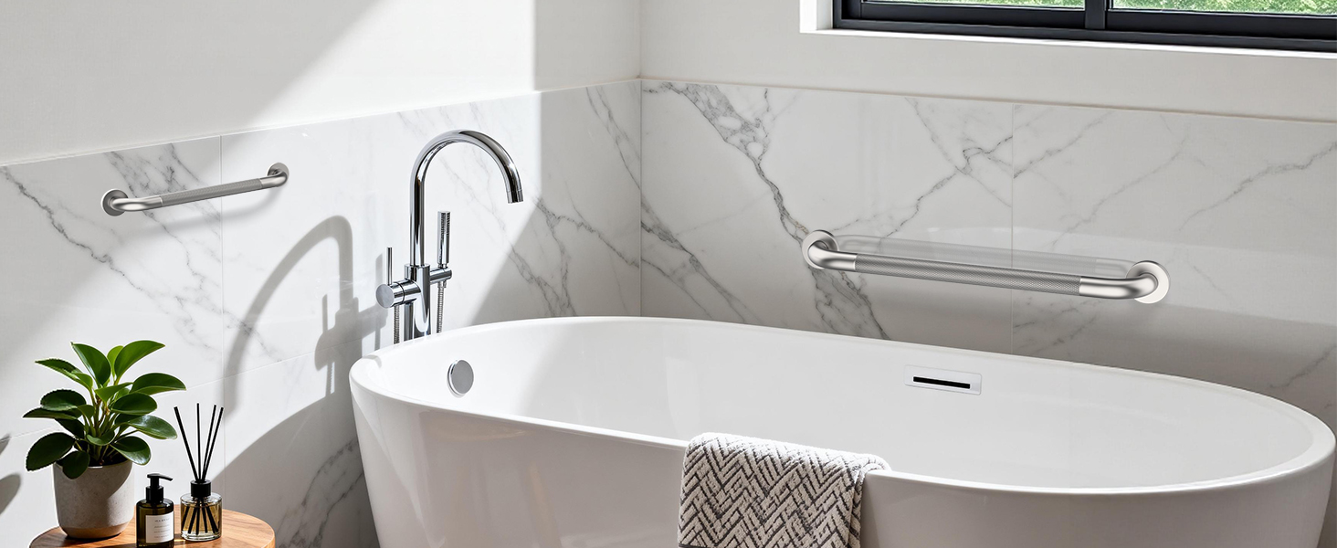 non slip stainless steel grab bars